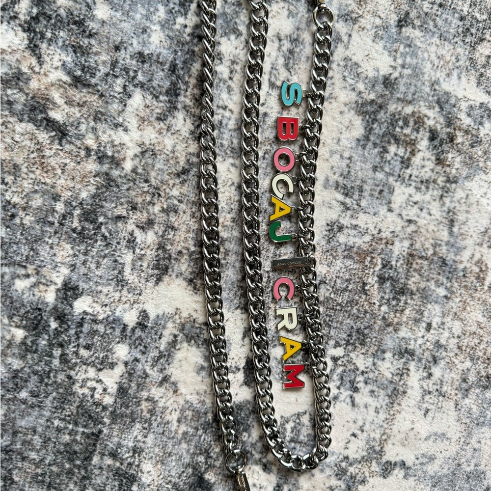 Marc Jacobs Multicolor Letter Pendant shoulder strap